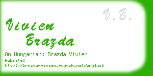 vivien brazda business card
